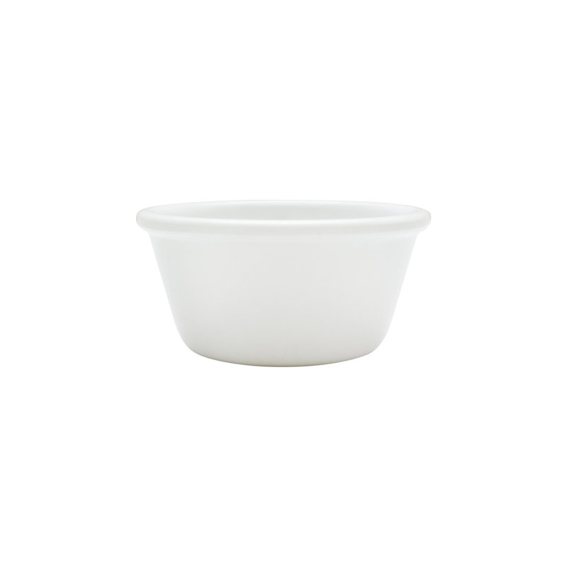 Ramequin lisser de the thunder group inc., 3.125" W x 3.125" D, Blanc