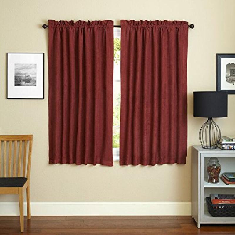 Paire de panneaux synthétiques Crownfield, Vin rouge, l 52 po x L 84 po