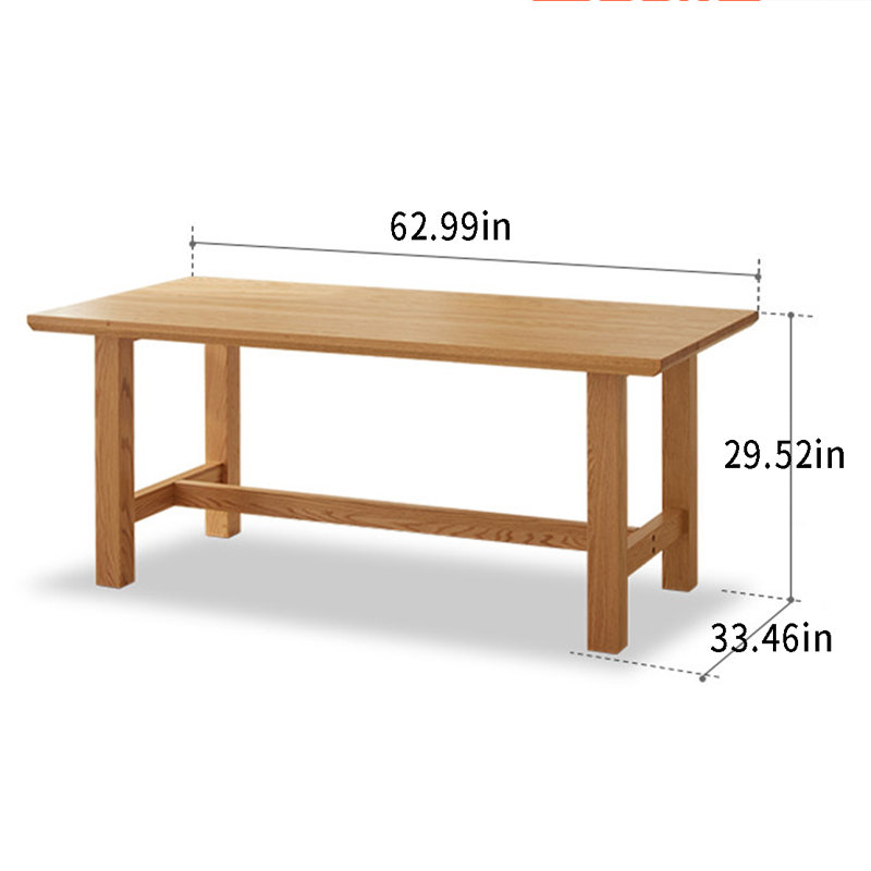 Table de salle à manger Laurino, L 33,46 po x L 62,99 po