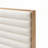 Bed Frame With Chenille Upholstered Headboard Bed