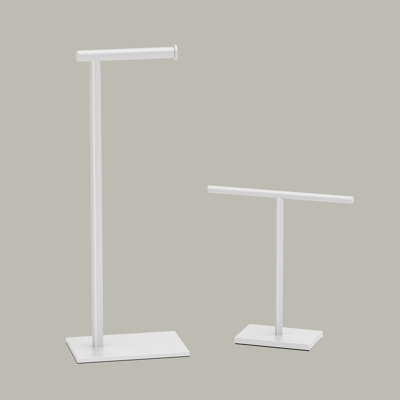 Freestanding Toilet Paper Holder/Countertop T-Style Hand Towel Holder