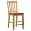 Tabouret de comptoir en bois massif de 24 po Orviston-19763178