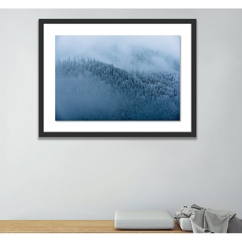 Winter Trees II Print by Michael Schauer, Black, 42" H x 60" W x 2.5" D