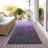 Sorella Purple Washable Indoor-Outdoor Rug - -379545939