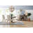 4 - Light Wood Dimmable Globe Chandelier-25751219