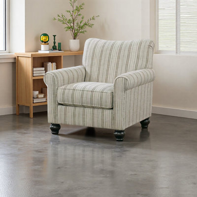Vintage Classic Accent Chair with Cotton and linen