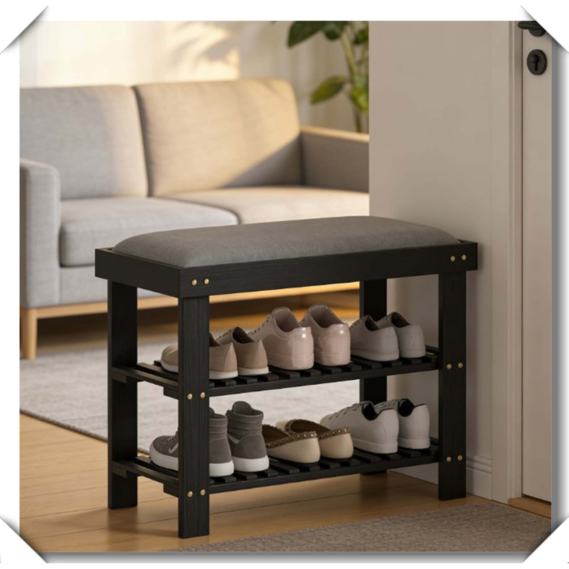 Shoe Organizer,Shoe Storage Bench, 19.3" H x 23.6" W x 11.4" D