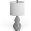 Lampe de table argentée 20 po Shenna