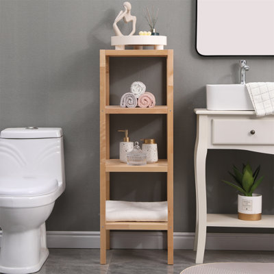 Aghaboy Solid Wood Bathroom Shelves