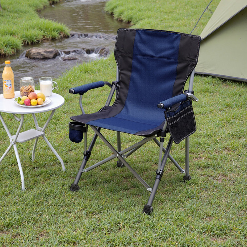 Outdoor Folding Camping Chair, Blue