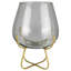 Vase en verre Hodari sur support doré