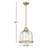 Barbour 1-Light Dimmable Single Pendant-965977911-965977909