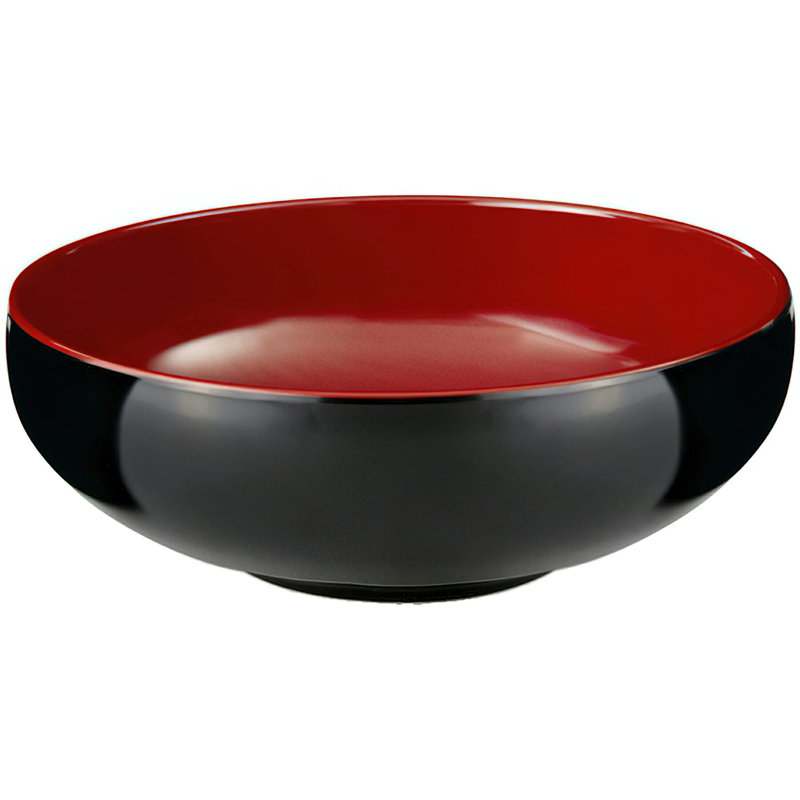 Bol de service en mélamine GET B-47-F, 1,3 pte, rouge / noir