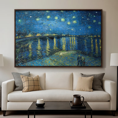 Nuit étoilée au-dessus du rhône, 1888 - Vincent van Gogh, toile tendue avec châssis