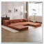 Canapé à compression Mahjong, canapé-lit à plancher convertible, canapé modulaire modulaire désossé DIY, aucun assemblage requis, tissu polaire circulaire, surdimensionné à 3 places avec 1 repose-pieds-574346995
