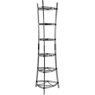 6-Tier Steel Storage Rack For Kitchen And Pantry, Ideal For Organizing Cast Iron Cookware.