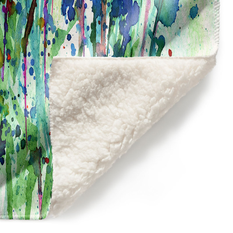Couverture sherpae de fleurs douces, l 68 po x L 80 po