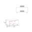 Table basse avec rangement ouvert et roulettes