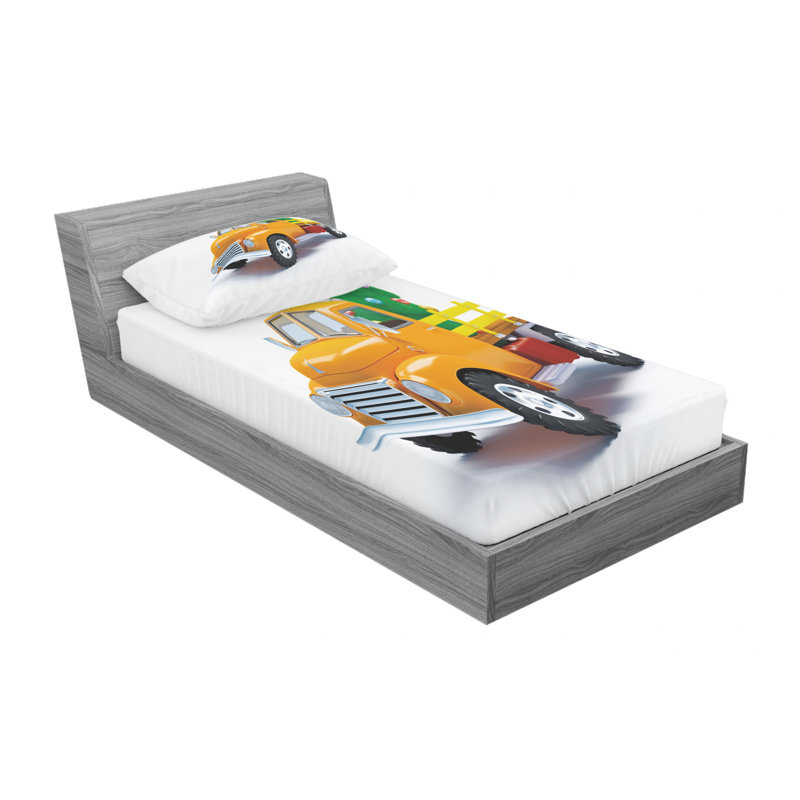 Microfiber Sheet Set, Twin Sheet Set with 1 Pillowcase