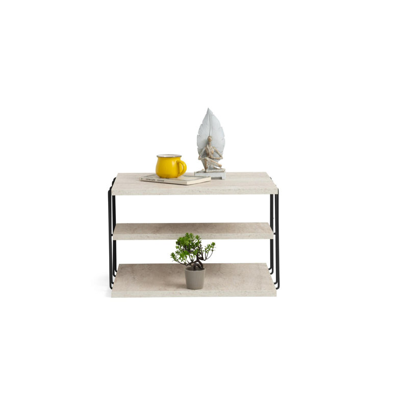 Table d'appoint, Travertin noir