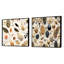 Ivor - Ensemble de 2 collages carrés botaniques abstraits-102162273-102162274