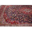 Tapis bleu marine à motif floral 10 x 13