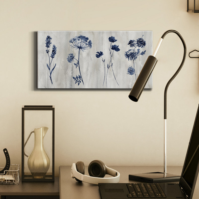 " Indigo Row ", 16" H x 8" W x 1" D