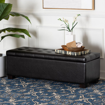 Mesina Faux Leather Ottoman