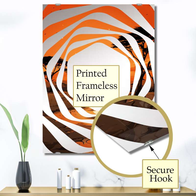 Tufexis - Miroir mural jungle grand MIR134982, 40 po x 30 po