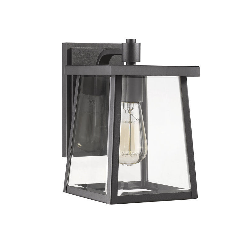 Dunnigan Wall Light, 10" H x 6.5" W x 8.75" D, Textured Black