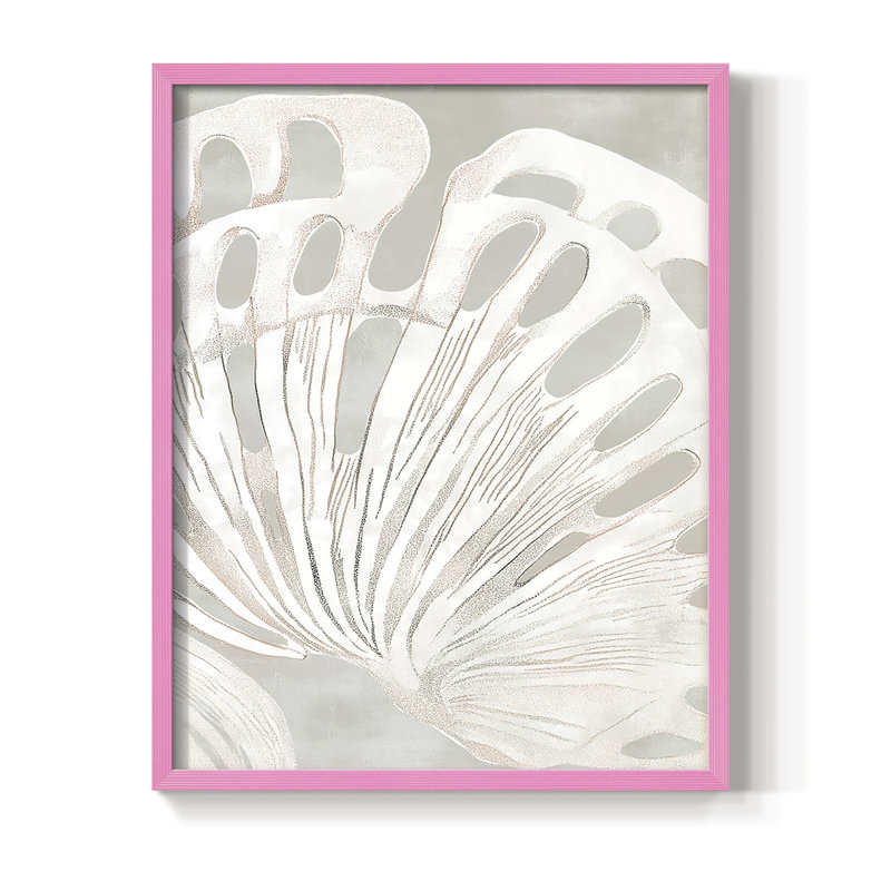 NAUTICAL Series XXII Framed Print - Solid Wood, H 30 po x l 24 po, Rose