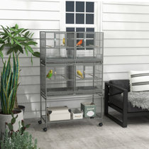 Chylie 75 Iron Play Top Floor Bird Cage with Perch