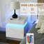 45cm W Engineered Wood Bedside Table