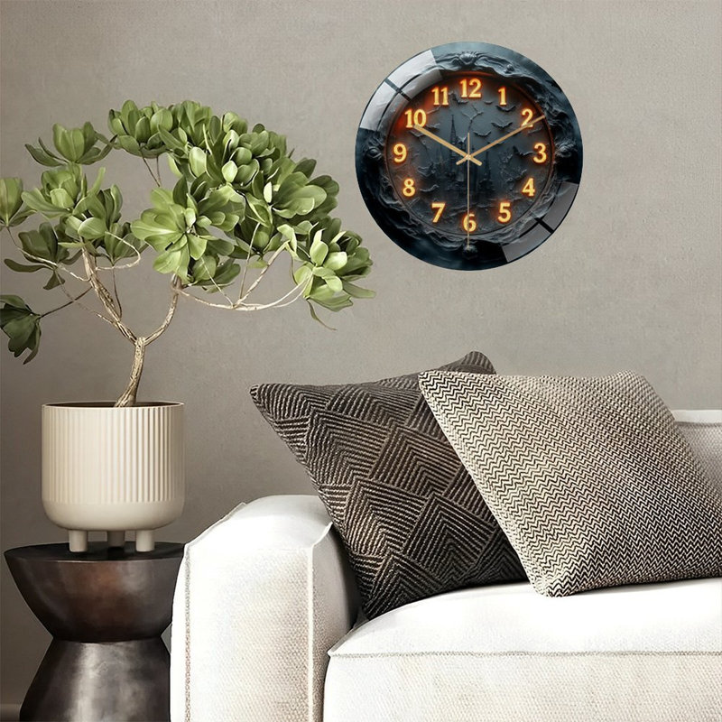 Horloge murale Haunted Castle