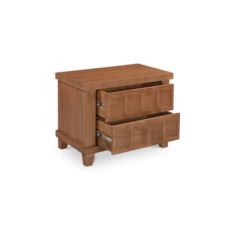 Table de chevet Abernathy Martelle, Rouge