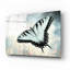 «Teal Butterfly II» par Lori Deiter, art mural en verre acrylique-1000689507