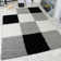 Sanasar Chequered Shag Area Rug