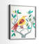 WhittyBird III - reproduction encadrée de qualité supérieure - prête à être accrochée - aucun clou requis - aucun clou requis-227815657-227815661