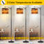 Lampe sur pied à arc avec abat-jour réglable abstrait Boho Sun Sunrise Sunset Mid Century Modern Ocean Waves