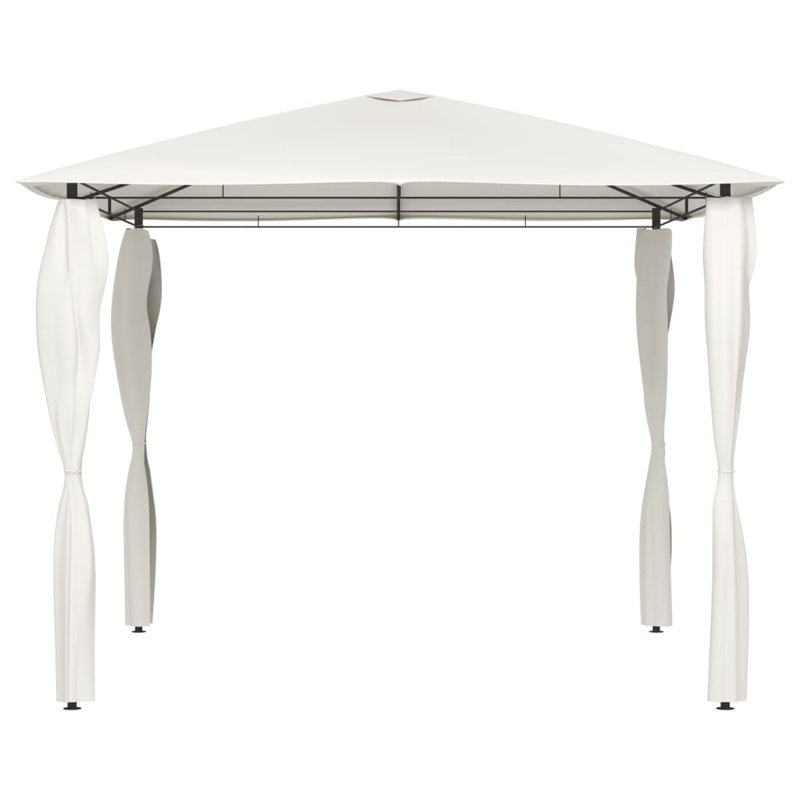 Penwortham 3m W x 3m D Steel Patio Gazebo, Cream