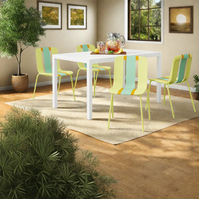 Modern Dining Table Sets(Must include both Table and Chair), Metal Patio