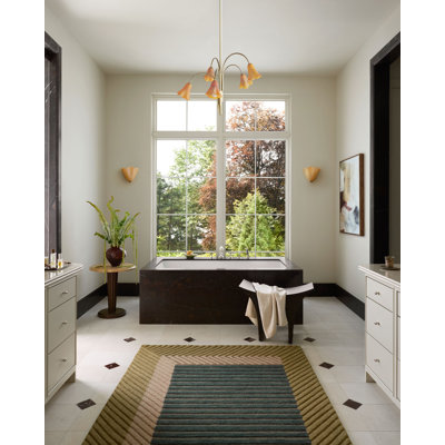 Tapis vert / multicolore Brigette Romanek Madi