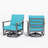 3-Piece Outdoor Aluminum Swivel Rocker Chair Conversation Set With Cushions And Side Table-1512242252