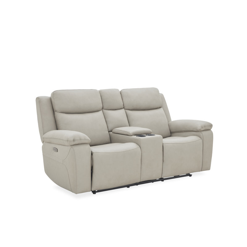 Causeuse double Charles avec cuir Charles