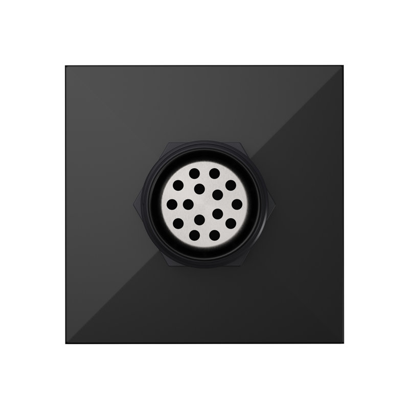 Drain de douche à carreaux carrés 6 po Dreamline Essence, noir mat, Noir mat