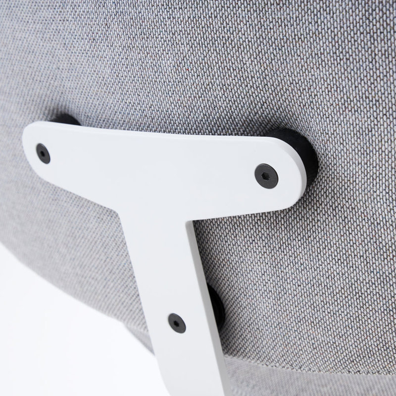 Arba Side Chair, Gray, Light Gray