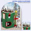 Christmas 2-Storey Indoor Cat House with Scratching Post & Bed