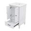 Meuble-lavabo de 20 pouces avec lavabo - Portes silencieuses à fermeture en douceur, tiroir simple, loquet de porte magnétique et patins réglables-1313663713