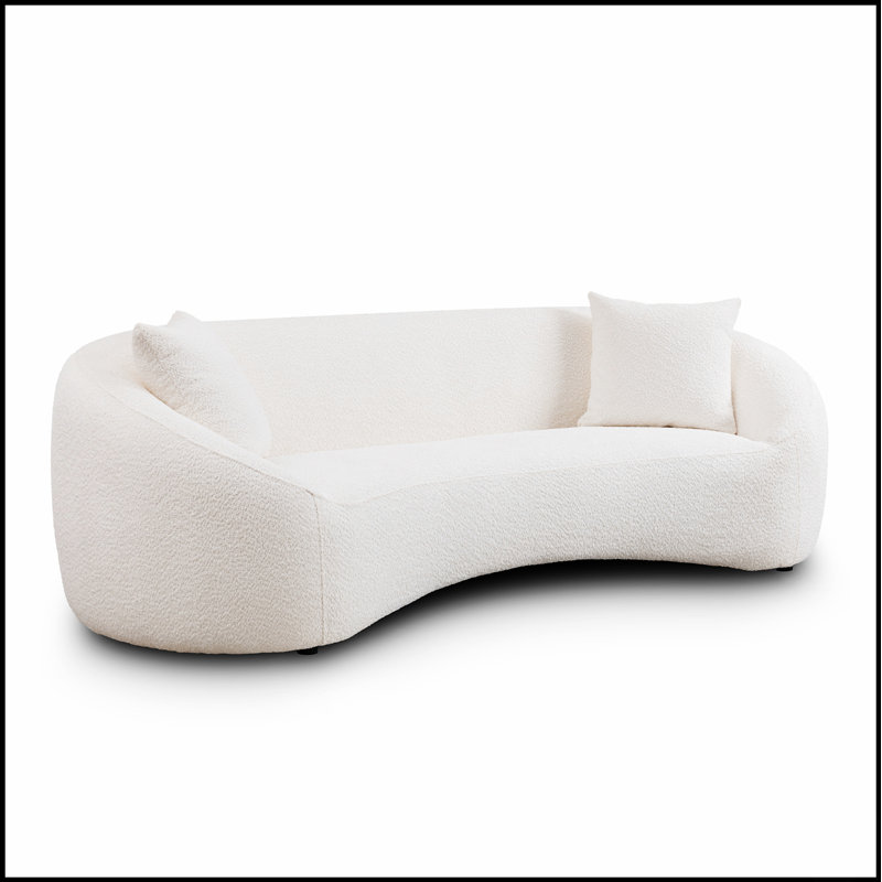 Canapé 93,31 pouces Minimalist Curved