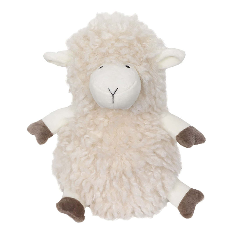 Decorative Sheep Door Stopper, 2.3 lb Weighted, Ecru